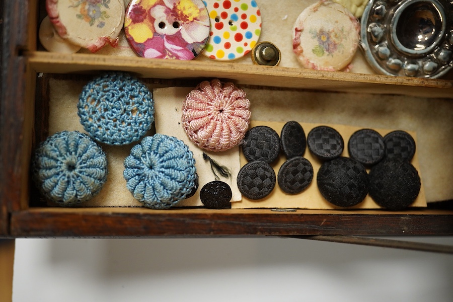 A collection of assorted Victorian and later buttons, largest 46mm;, Condition - fair to good